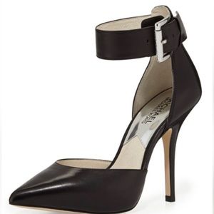 Michael Kors Black Ankle Strap Pump Heel Shoe